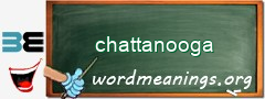 WordMeaning blackboard for chattanooga